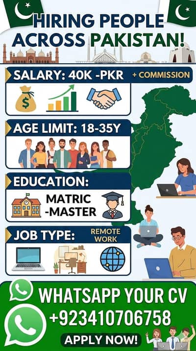 Remote Job 03410706758Watsapp