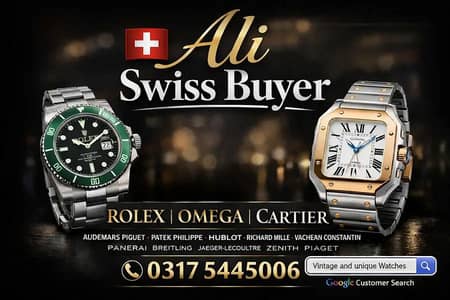 Cash Buyer for Rolex, Omega, Cartier Patek Sell Luxury Watches Today