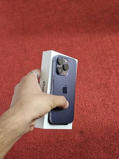 14 pro pta approved with box (chance phone)