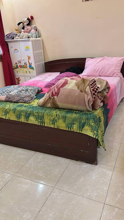 teek wood bedset
