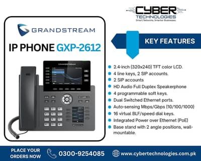 Cisco Polycom Fanvil Grandstream IP Phones Available.