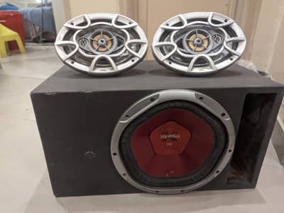 Sony Xplod 1200 Watt subwoofer and speakers.