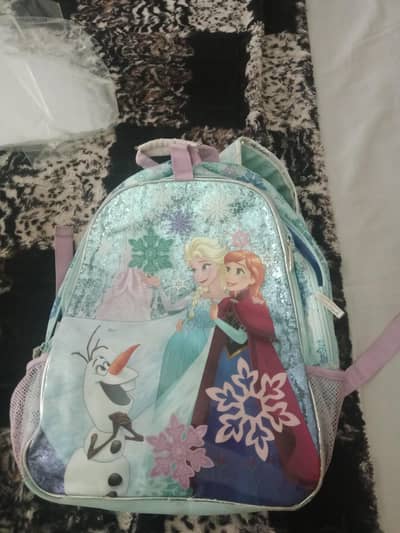 Cute Purple Frozen Kids Backpack – Stylish & Spacious School Bag