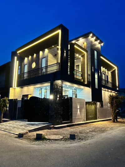 5 Marla Brand New Luxury Corner House For Sale In Eden Orchard Ideal Location Sarghodha Road Fsd