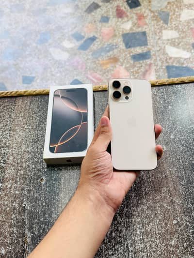 iphone 16 Pro Max with Box 1TB 1024GB 100 Health Physical eSim