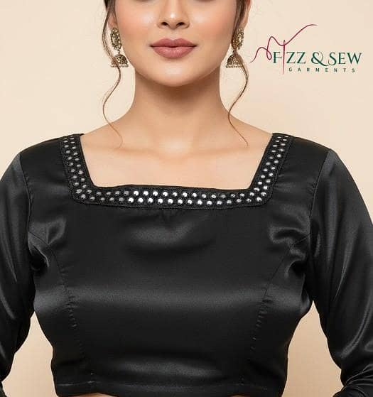 Premium Shamoz Silk Saree – Soft Luxury Fabric for Party and Formal Wear (Stitched Saree for Women)