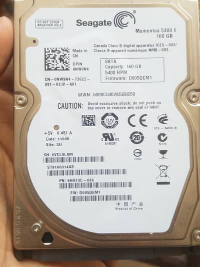 hard drive 160gb  rs1500