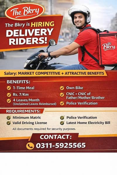 Delivery Riders Required || Rider Jobs || Urgent Hiring !!