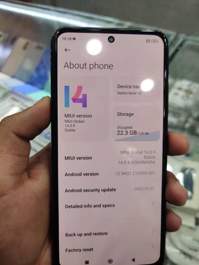 Redmi Note 10 Just Back Minor cracked