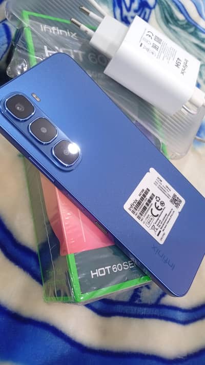 Infinix hot 60i blue color brand new