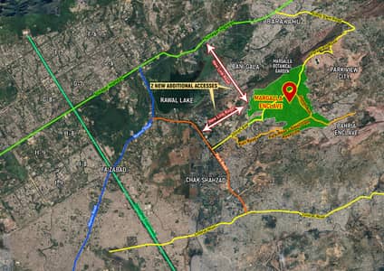 1 Kanal Park face plot for sale on Main Road in Lake District