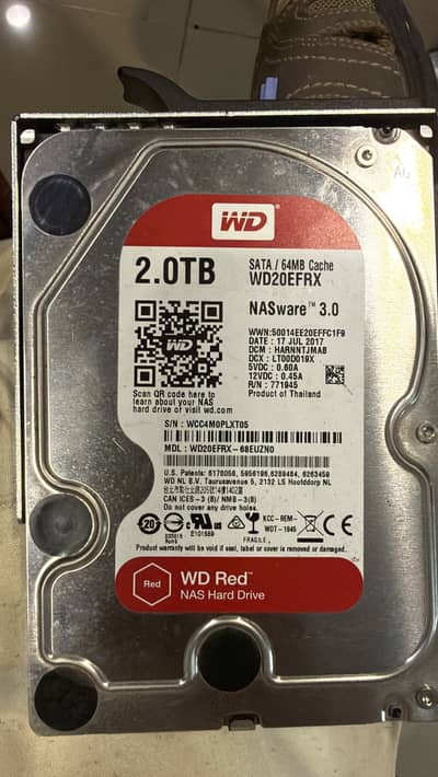 WD 2.0 TB Nas red 3.5 inch