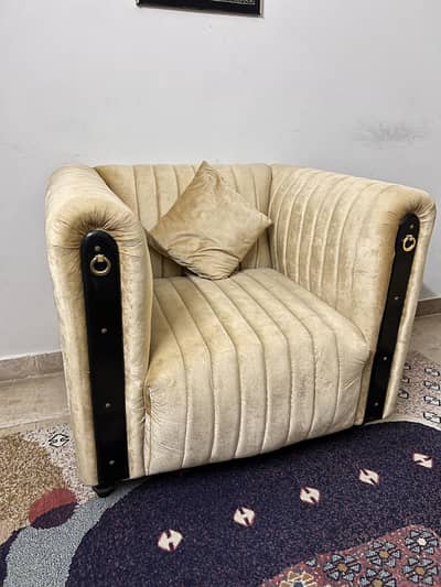 5 seater velvet sofa set