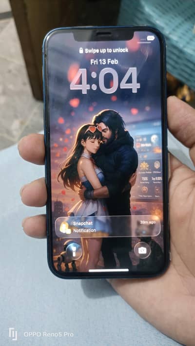 I phone 12 Factory unlock water  pack battery service 128 Gb