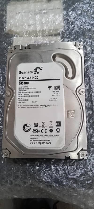 2 TB Seagate Hard Drive