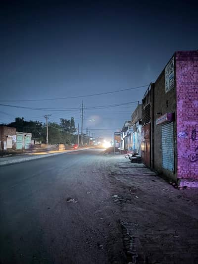 Commercial plot for sale on a double road