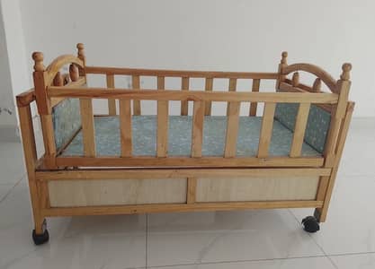 Baby wooden cot