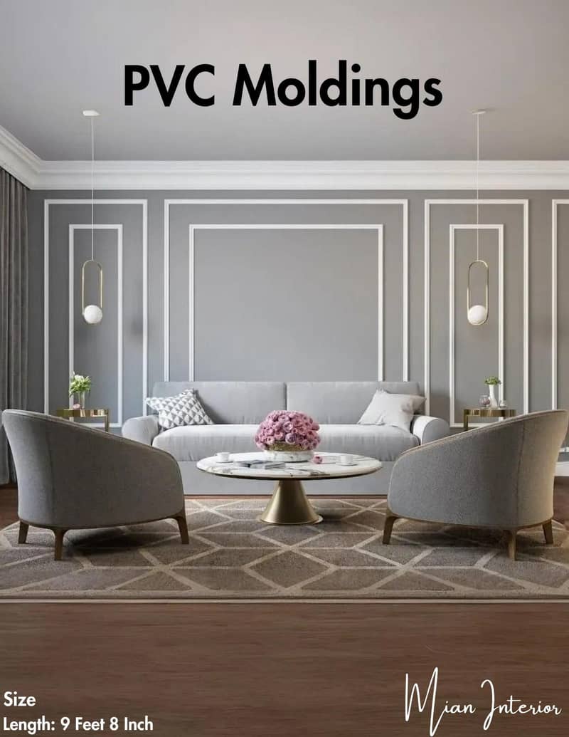 PVC Panels,Ceiling,Wallpapers,flooring, Moulding Available 14