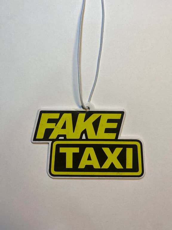 Fake Taxi Style Car Air Freshener Hanging Perfume – Rear View Mirror Decoration for Cars, SUVs, and Trucks (1 Pc)
