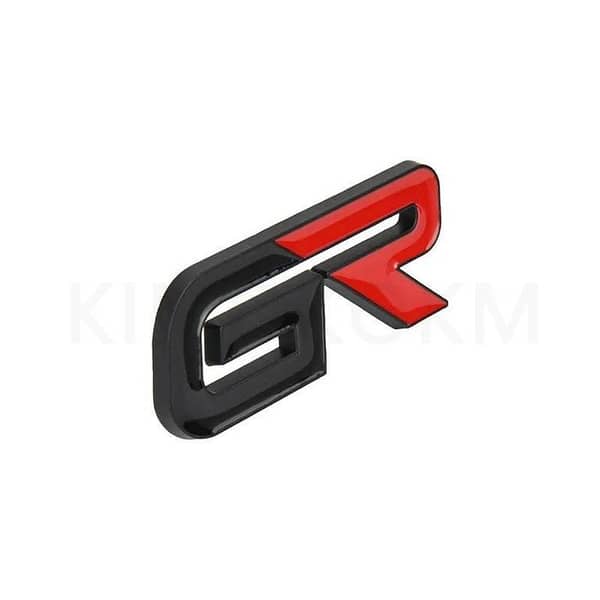 Premium GR 3D Metal Logo Emblem Badge for Toyota GR Sport – Toyota Gazoo Racing Metal Decal (7.5x3 cm)