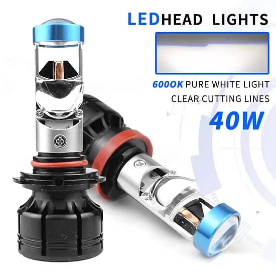 LIUHAWK E101 Projector Headlight – 40W Original LED Bike Headlamp with All Bikes Fitting