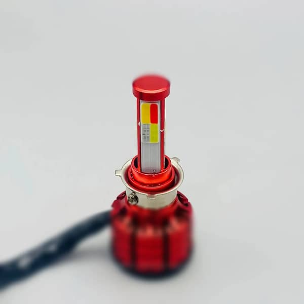 Universal M4S 35W Motorcycle LED Headlight with 4 Color Modes and Flasher – Waterproof, Durable Bike Lamp for Motorcycles & Scooters – 1 Pc