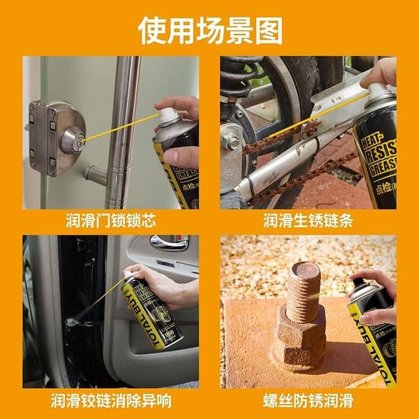 Heat Resistant Grease Spray: High-Temperature Lubricant for Automotive, Industrial, and Machinery