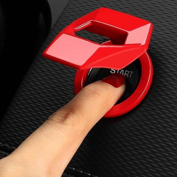 High-Quality Car Start/Stop Button Cover — Metal Ignition Switch Decorative Button for Vehicles