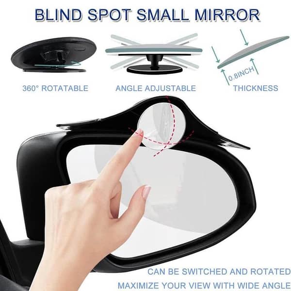 2Pcs Carbon Fiber Bat-Style Side Mirror Rain Eyebrow Covers for Cars – Universal Waterproof Blind Spot Visors