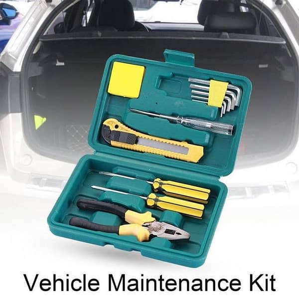 11 Pcs High Quality Car Repair Tool Kit – Complete Auto Repair Set, Professional Mechanic Tools for Car Maintenance, DIY Repairs, Emergency Fixes, and Vehicle Maintenance