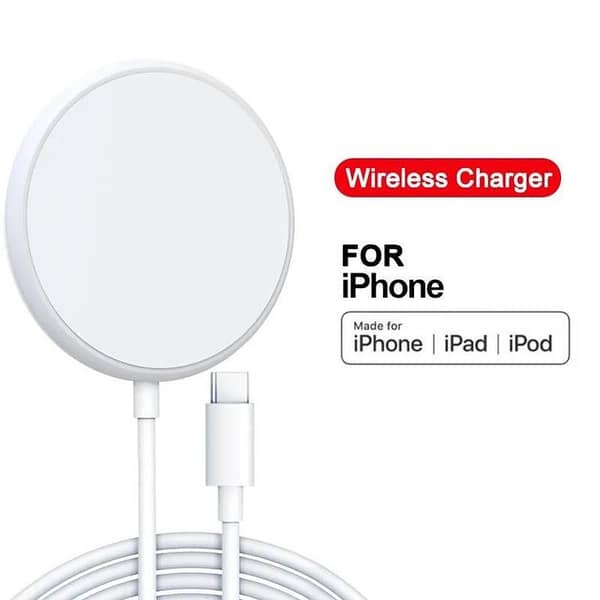MagSafe Wireless Charger Pad for Apple iPhone – 15W Magnetic Fast Wireless Charger with Cable