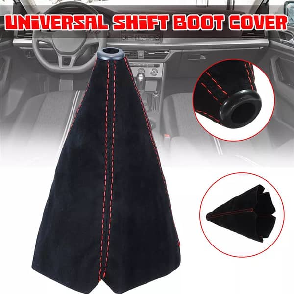 Universal Alcantara Gear Shifter Cover – Premium Gear Knob Protector Sleeve (1 Pc)