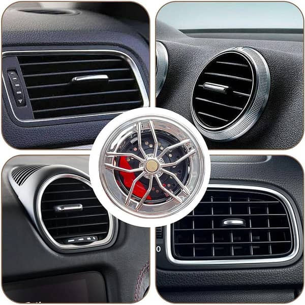 1 Pc Universal Car Air Vent Diffuser – Rim Design Interior Perfume Clip for Cars, SUVs, Trucks