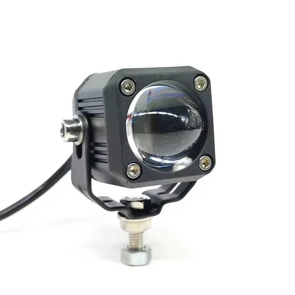 Universal Shilong V20 Square Mini Driving Light – High-Brightness LED Fog Lamp in Metal Body for Bikes and Cars (1 Pc)