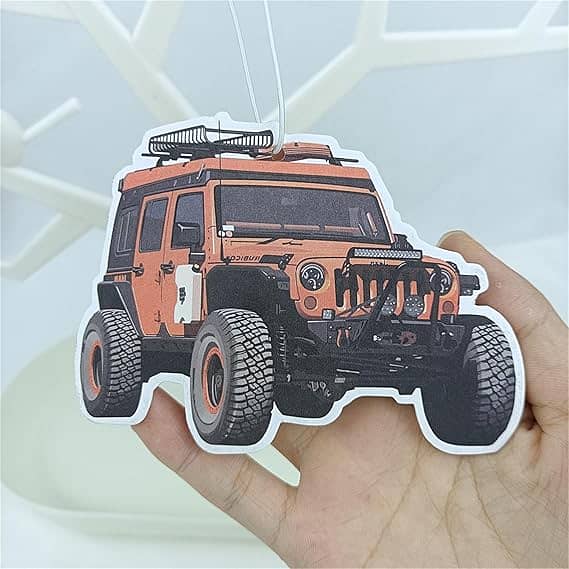 Wrangler JK Style Car Air Freshener Hanging Perfume for Rear View Mirror – 1 Pc