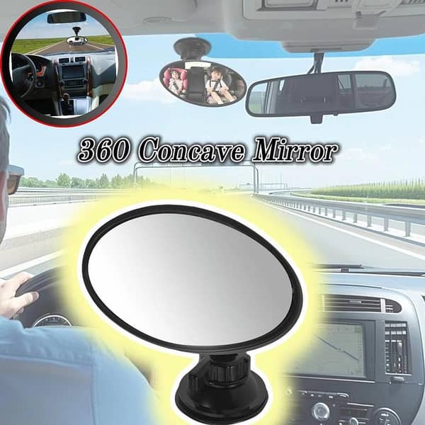 Car 360° Adjustable Rear View Blind Spot Mirror – Wide-Angle Concave Side Mirror for Cars, SUVs & Trucks, 1 Pc