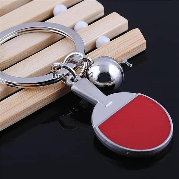 Table Tennis Key Chain by [Brand] – Ping Pong Themed Keychain for Players and Fans