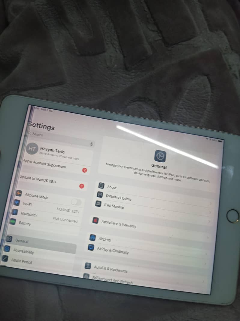 IPAD MINI 5 PANEL ISSUE ONLY 12