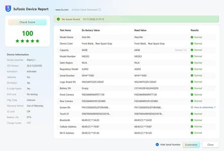 ipad 9 generation New ipad  (97 battery health)