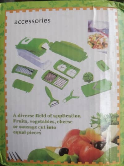 One Step 8in1 Vegetable, Fruit, Chees, Sausage Cut in Equal Pieces