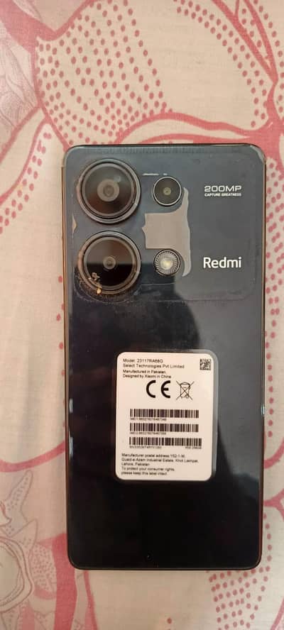 Redmi note 13 pro 8gb to 256gb camera 200pixel 03/317/507/94/4