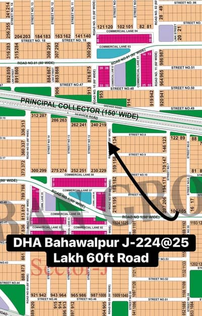 Top Location Kanal Plot for Sale 65ft wide Road Close to Main Boulevard DHA Bahawalpur
