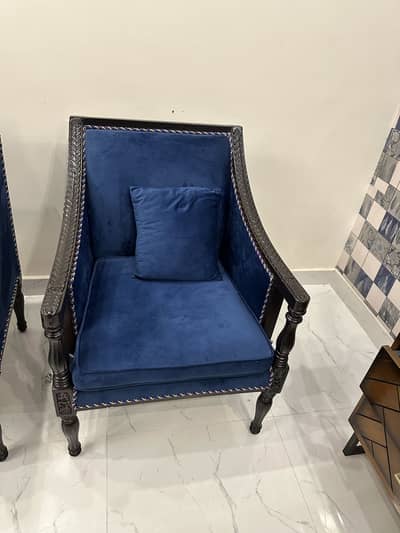 Branded pure wooden chairs (pair)