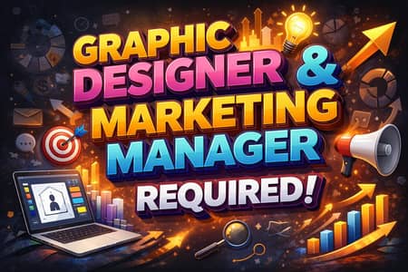 need graphic designers and marketing managers