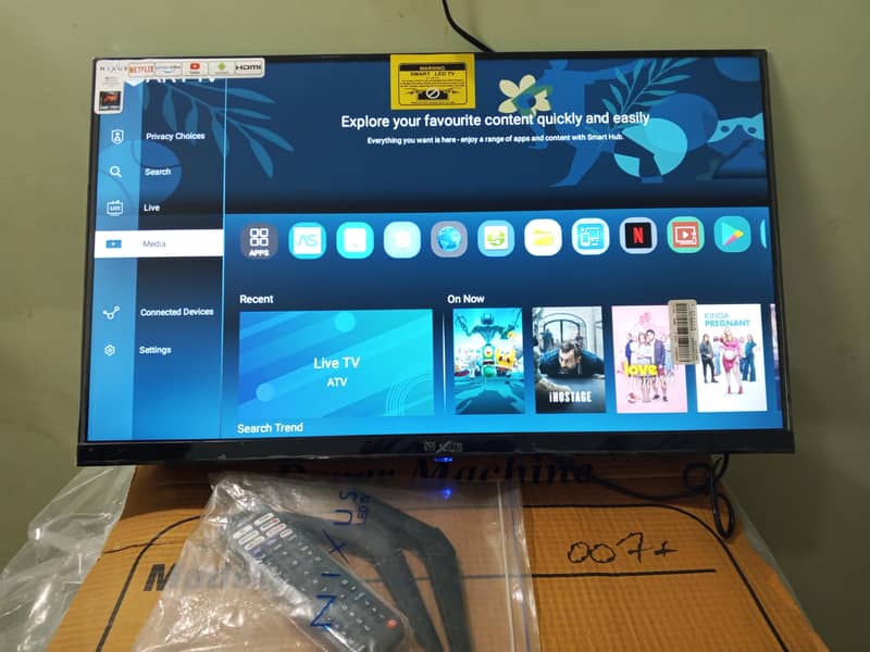 box pack boderless led never use awsome look latest Android version 6