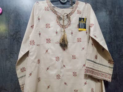 Cotton loan 2 piece embroidery stich dress03079340081