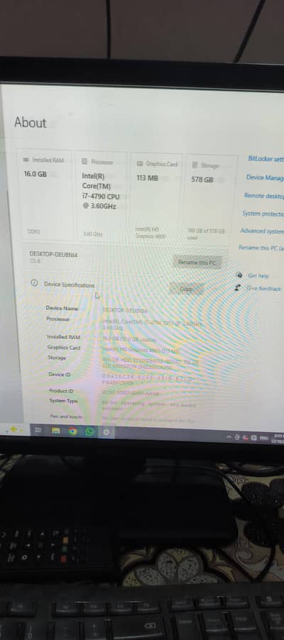 Computer For Sale (Asus Core i7 4th Generation)