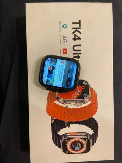 TK4 Ultra 4gb ram 64gb 4g sim smart watch with play store and wifi