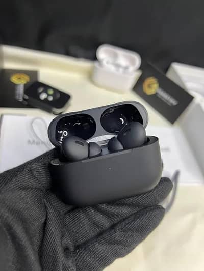 Pro 2 black Airpods Sound & High Quality True StereoHeadphones