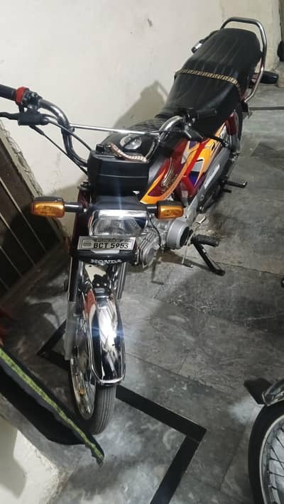 HONDA CD70 RED COLOUR 2024 MODEL